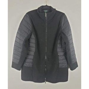Lauren Ralph Lauren Quilted Fleece Long Jacket